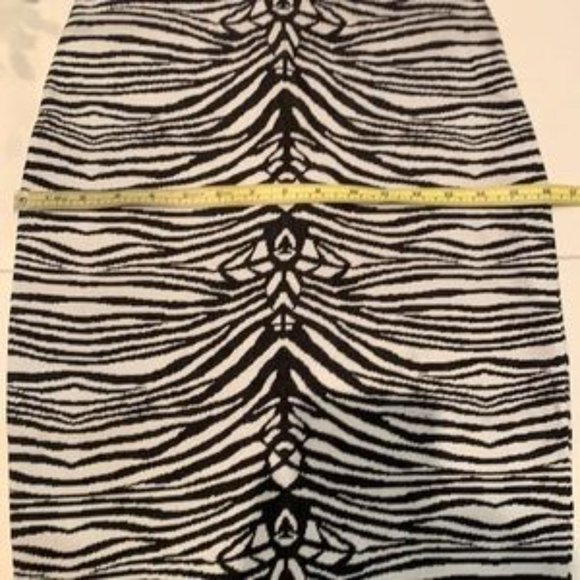 EUC🌸John & Jenn Zebra Print Knitwear Skirt - Picture 8 of 17
